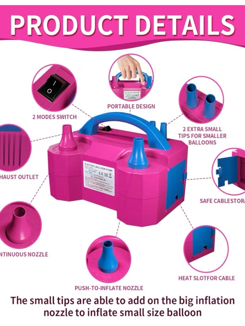 Electric Balloon Pump, new - Picture 3 of 7